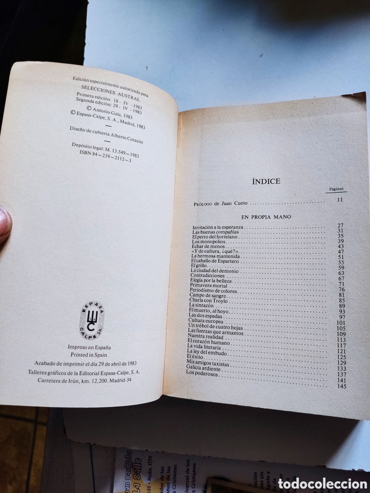 Libros de segunda mano: Libro en propia mano de Antonio Gala - Foto 4