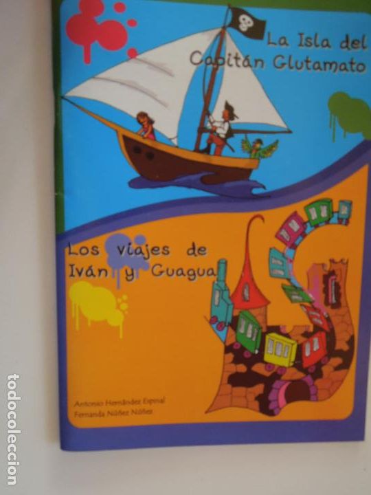 Libri di seconda mano: HISTORIAS CELIACOS-LA ISLA DEL CAPIT&Aacute;N GLUTAMATO/LOS VIAJES DE IV&Aacute;N Y GUAGUA-A. HERN&Aacute;NDEZ/F. N&Uacute;&Ntilde;EZ.