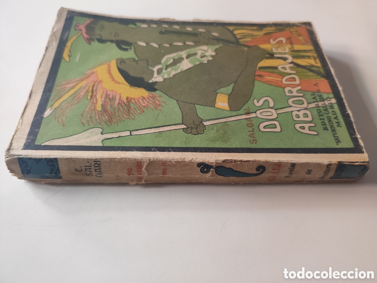 Libros de segunda mano: DOS ABORDAJES . Tomo II .- E Salgari - Foto 3