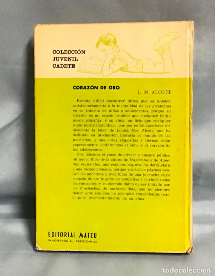 Libros de segunda mano: CORAZON DE ORO, L. MAY ALCOTT - Foto 2