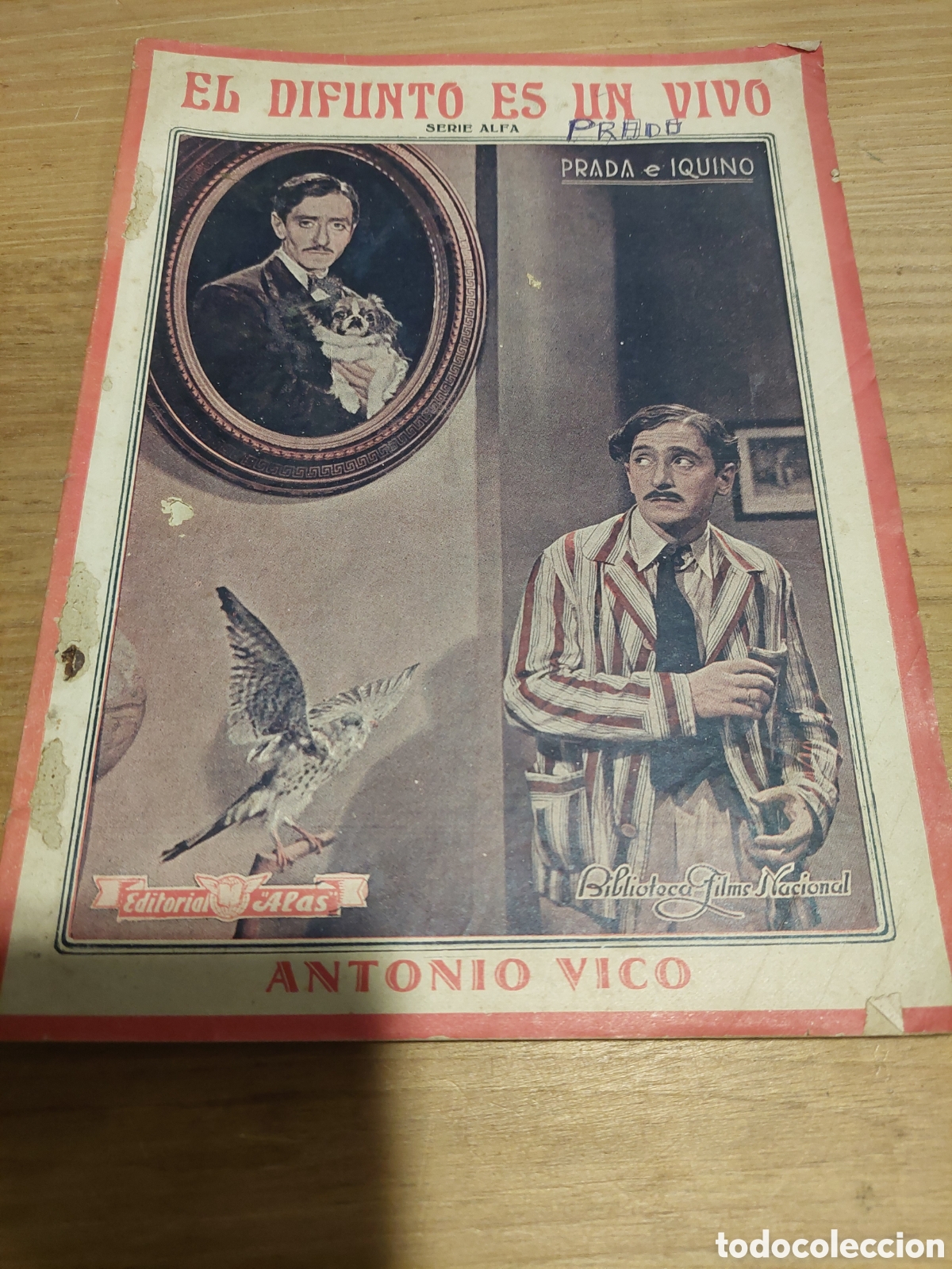 Second hand books: Antonio vino biblioteca nacional editorial alas el difunto es un vivo serie alfa 25