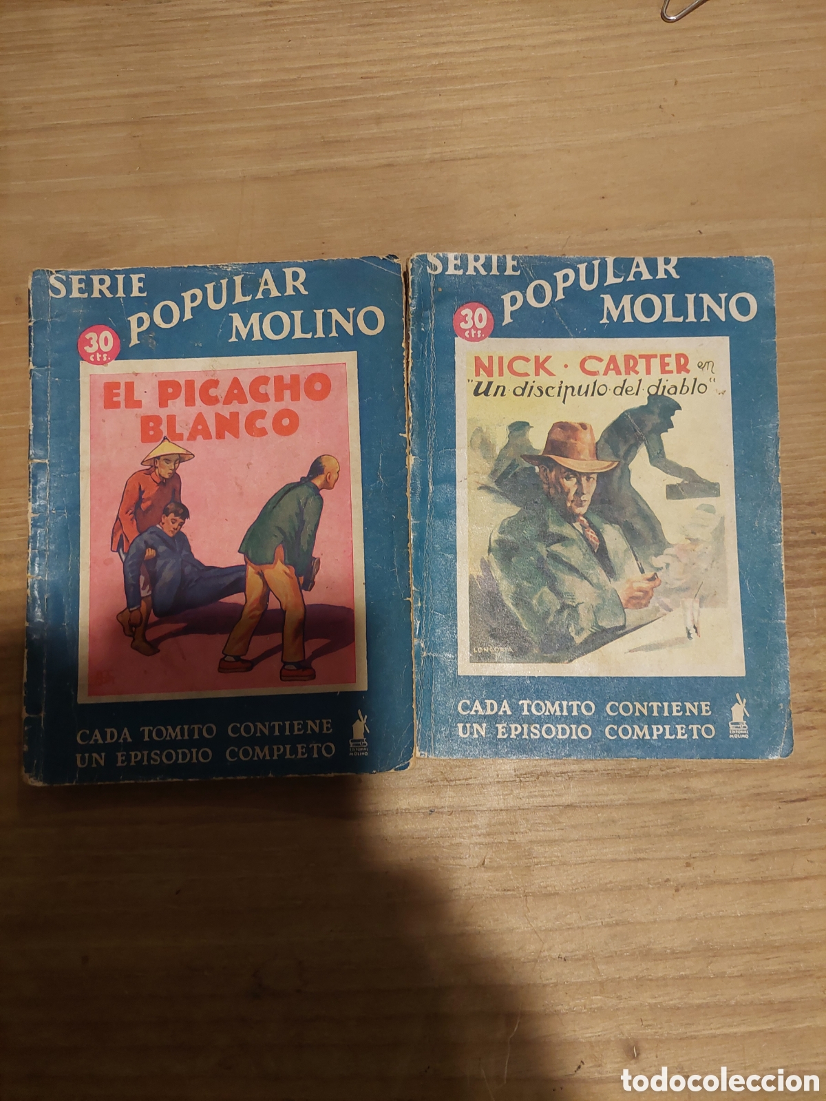 Second hand books: 89 ,119 Serie popular molino nick c&aacute;rter, el.picho blanco 1934 1936