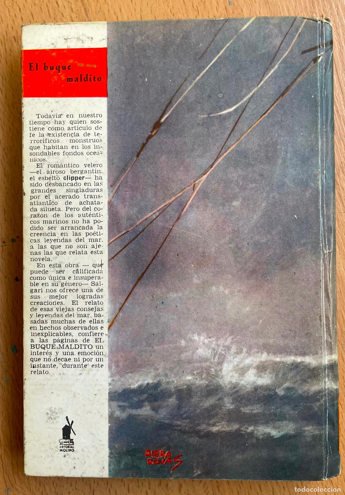 Libros de segunda mano: SALGARI, El buque Maldito, Molino - Foto 2
