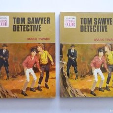 Libros de segunda mano: TOM SAWYER DETECTIVE MARK TWAIN COLECCION HISTORIAS COLOR BRUGUERA CON ESTUCHE 1975