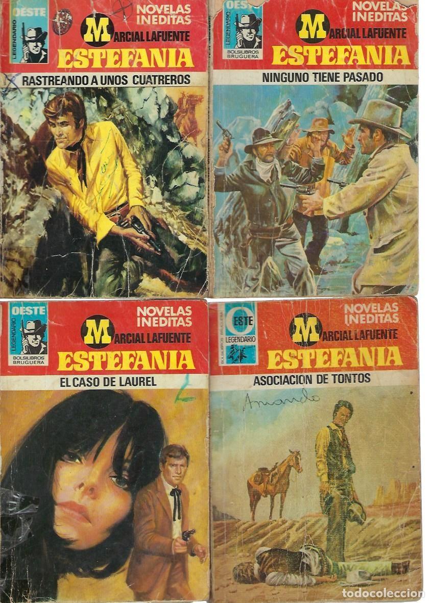 Libros de segunda mano: 4 NOVELAS DEL OESTE, BOLSILIBROS, OESTE LEGENDARIO , BRUGUERA, LOTE N&ordm;89