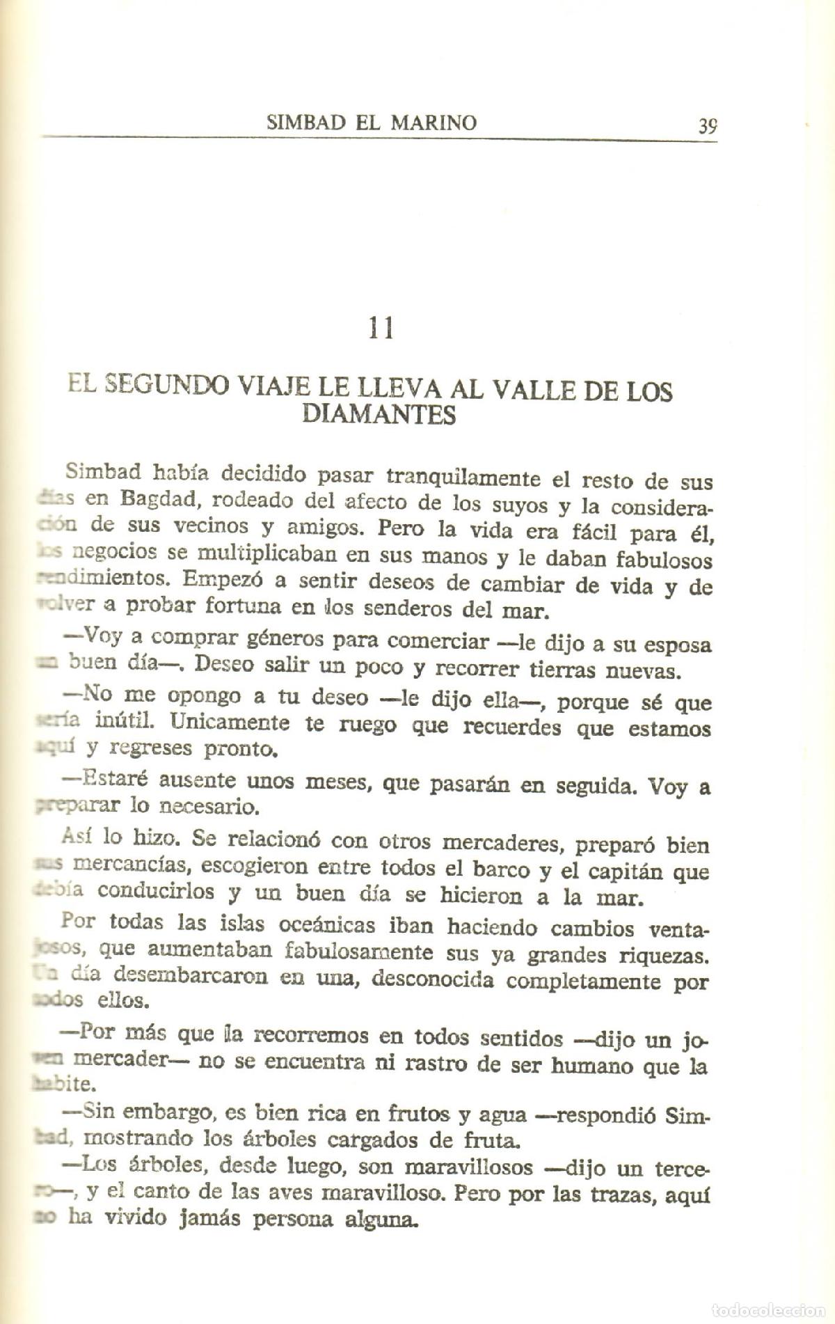 Libros de segunda mano: Simbad el marino - Anonimo - Foto 2