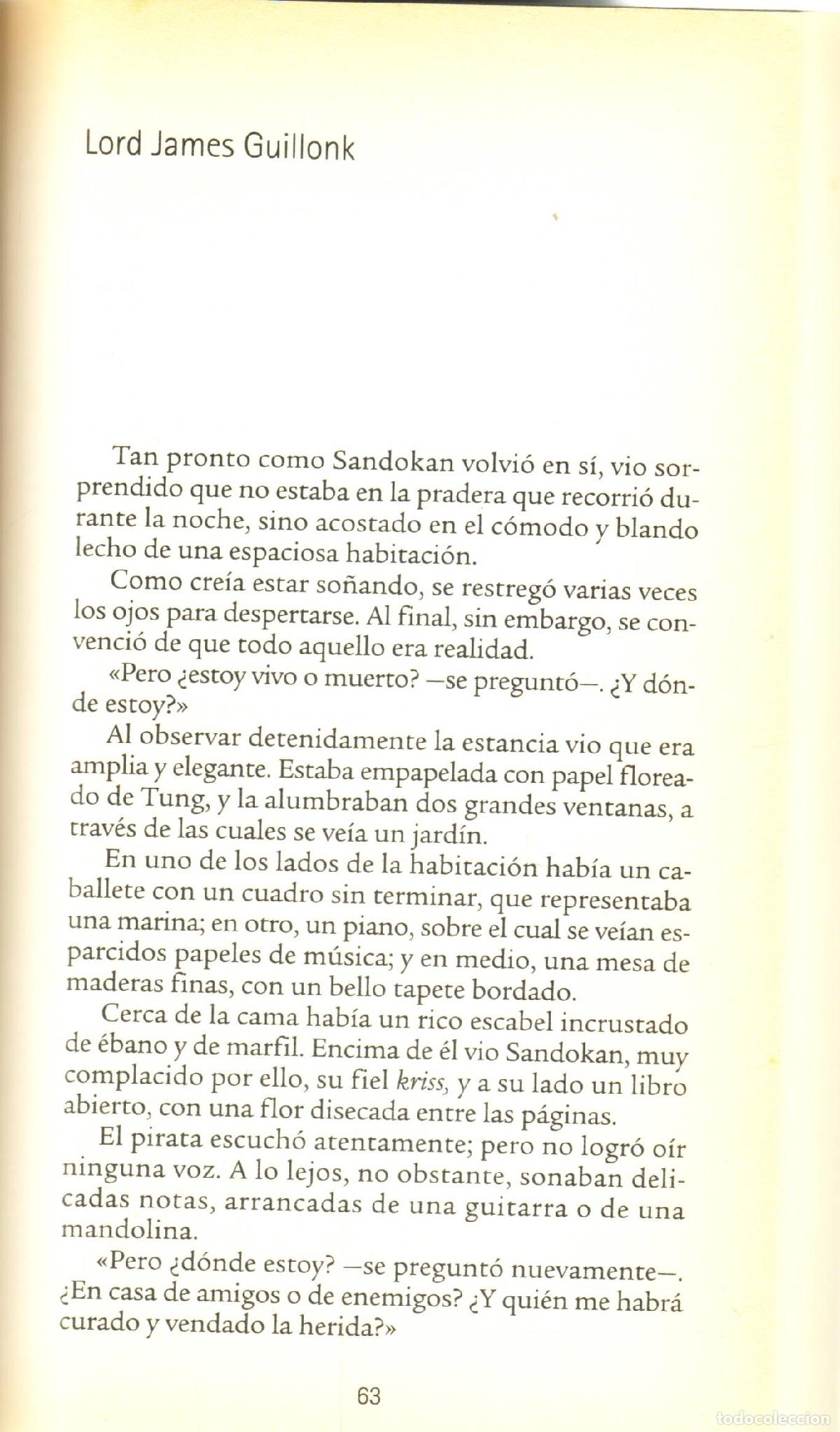 Libros de segunda mano: Sandokan - Salgari, Emilio - Foto 3