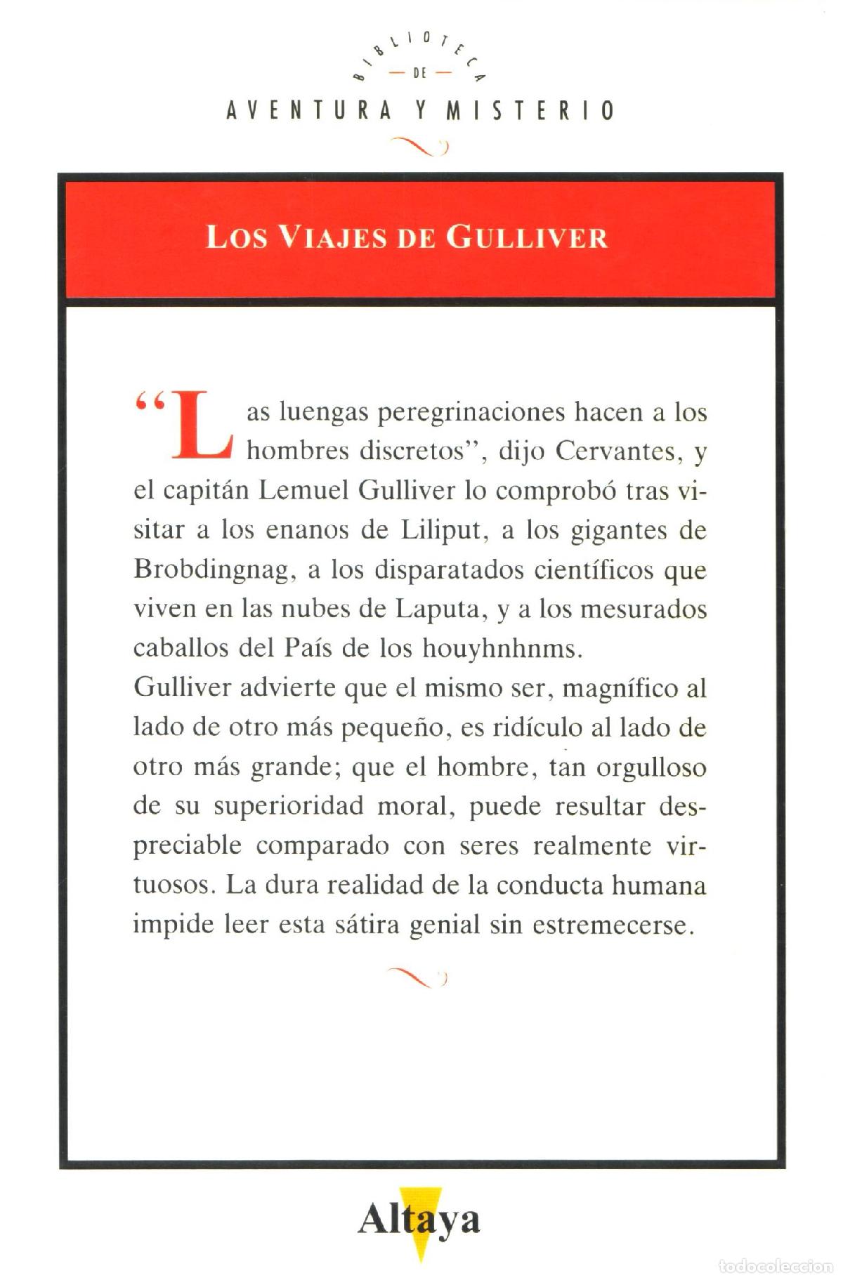 Libros de segunda mano: Los viajes de Gulliver - Swift, Jonathan - Foto 3
