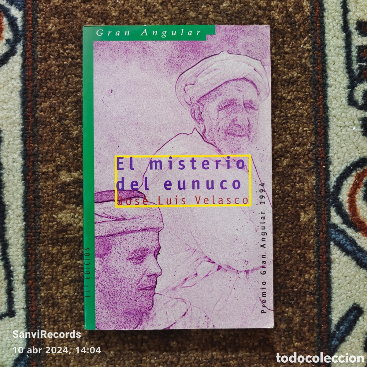 Libros de segunda mano: EL MISTERIO DEL EUNUCO (JOS&Eacute; LUIS VELASCO) (SM, GRAN ANGULAR) - Foto 1