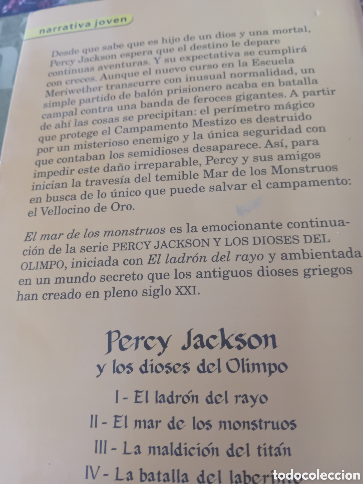 Libros de segunda mano: El.mar de los monstruos, Rick Riordan - Foto 3