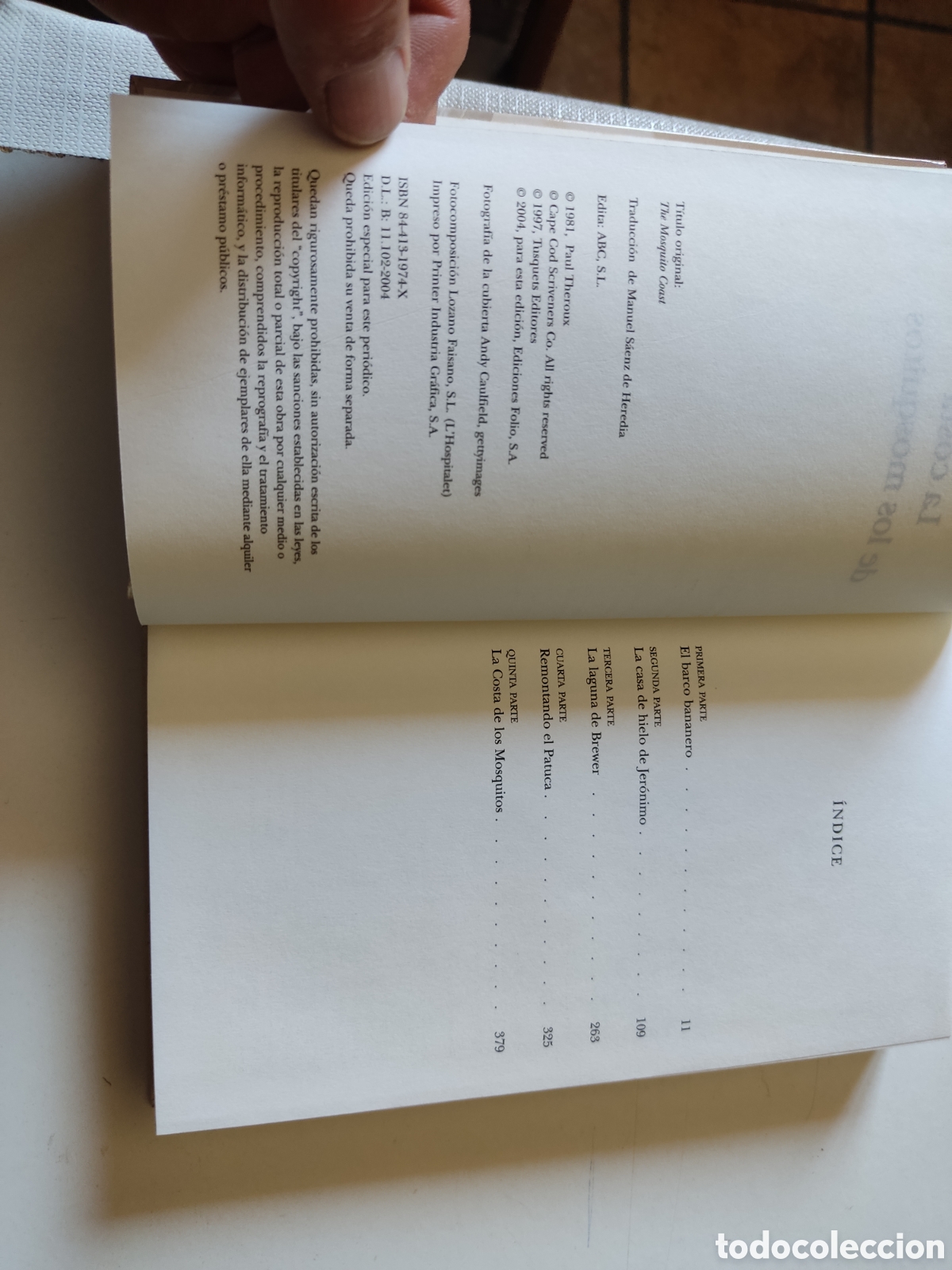 Libros de segunda mano: Libro La Costa de los mosquitos, Paul Theroux - Foto 2