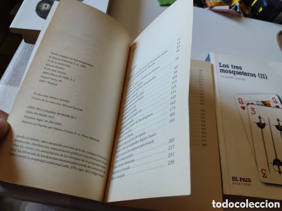 Libros de segunda mano: 2 Libros Los Tres mosqueteros de Alejandro Dumas - Foto 2