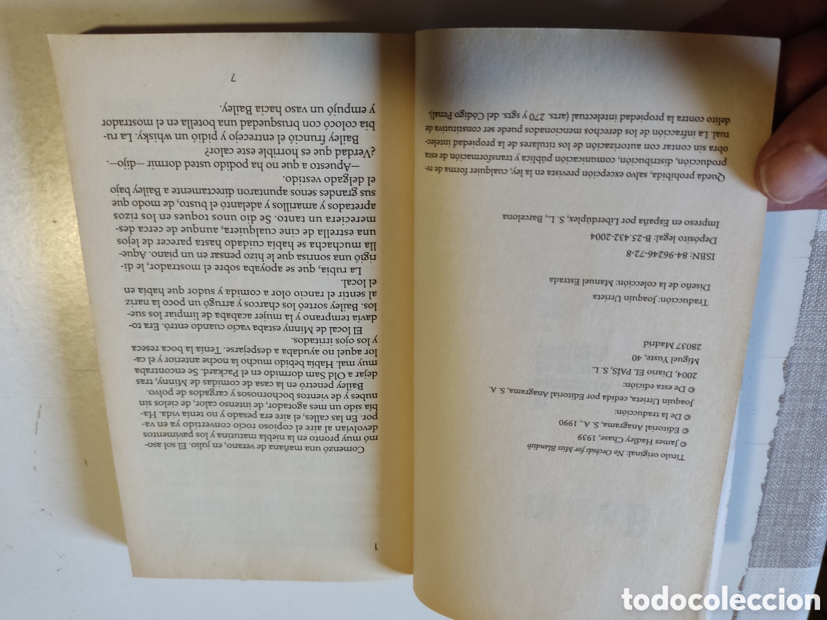 Libros de segunda mano: Libro El secuestro de miss Blandish, de james hadley chase - Foto 2