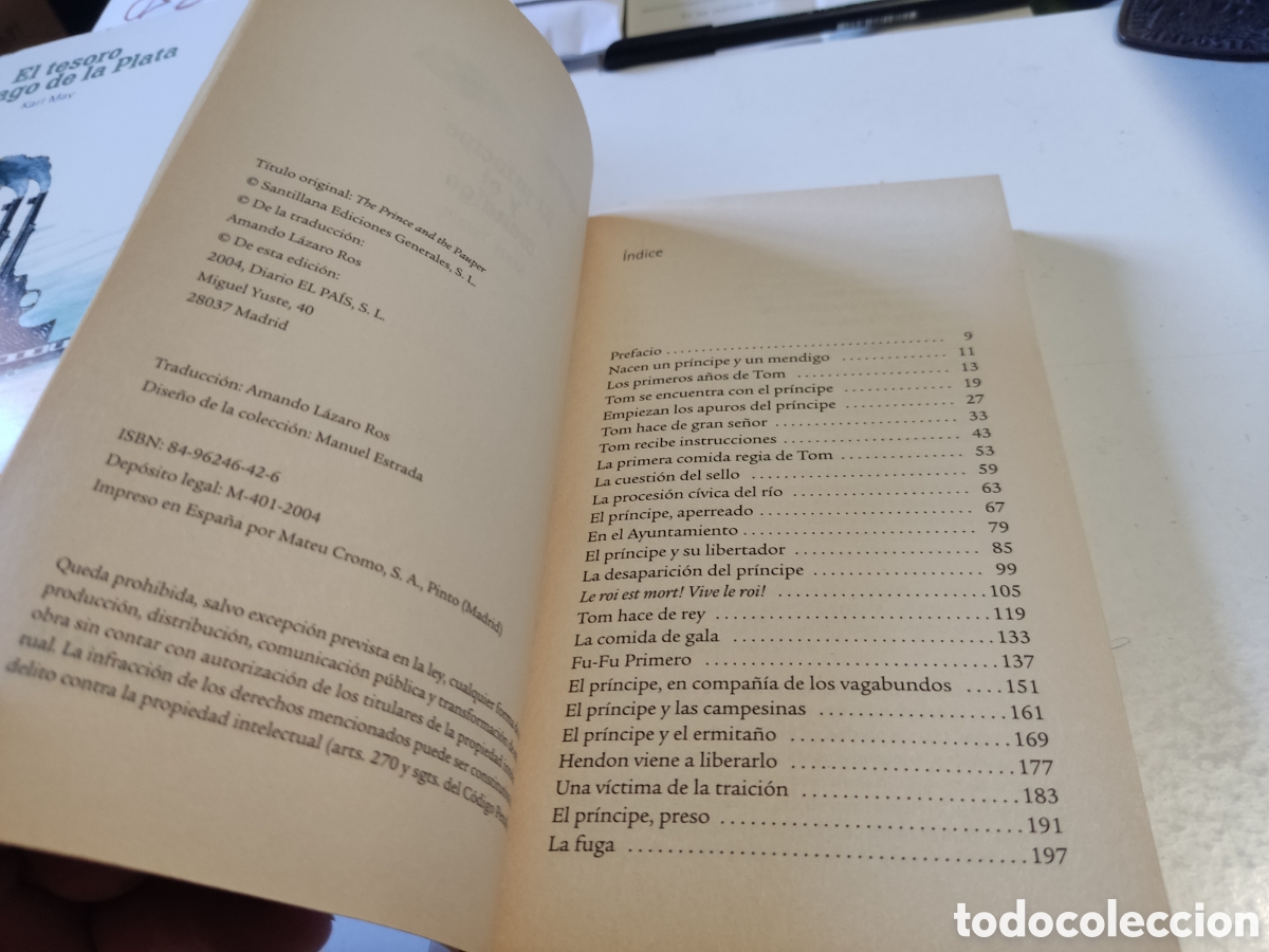 Libros de segunda mano: Libro El pr&iacute;ncipe y el mendigo de Mark Twain - Foto 2