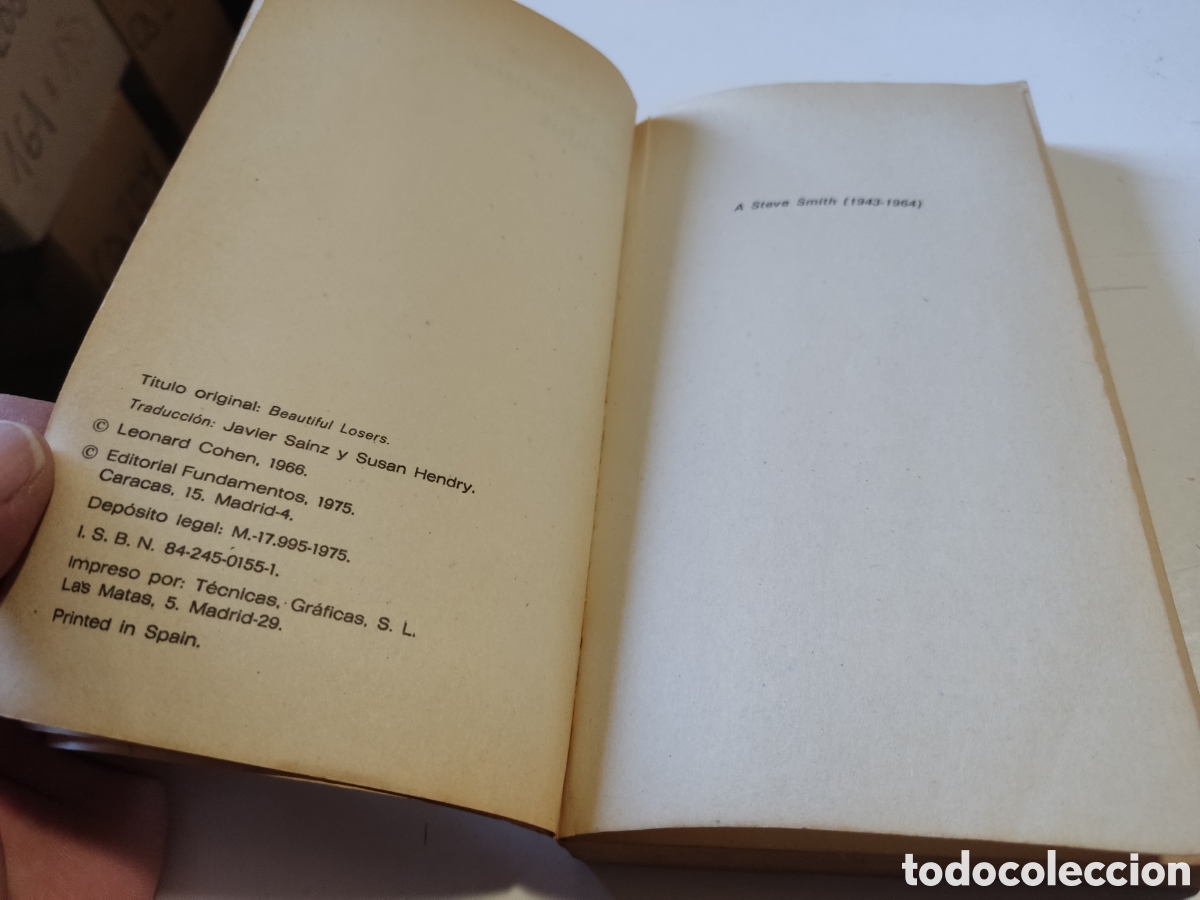 Libros de segunda mano: Libro los hermanos vencidos de leonard cohen - Foto 3