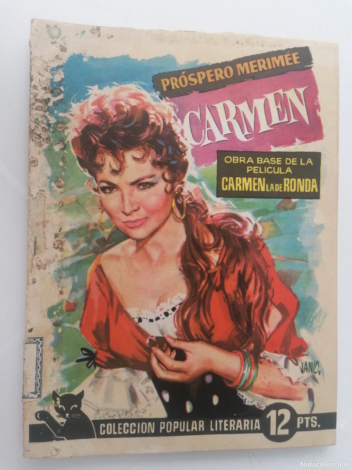 Libros de segunda mano: CARMEN DE PROSPERO MERIMEE, COLECCION POPULAR LITERARIA, N&ordm; 3, ENERO 1960