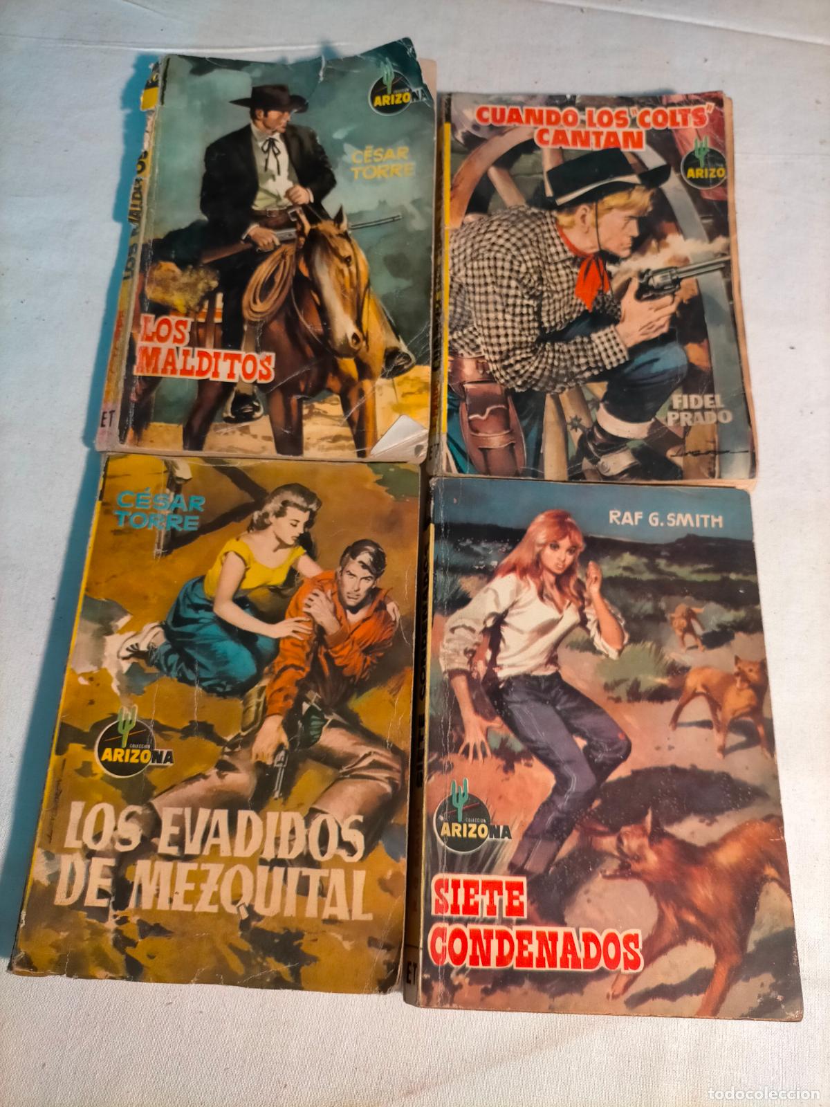 Gebrauchte B&uuml;cher: Lote 4 libros revistas novelas colecci&oacute;n Arizona cowboys vaqueros peque&ntilde;as