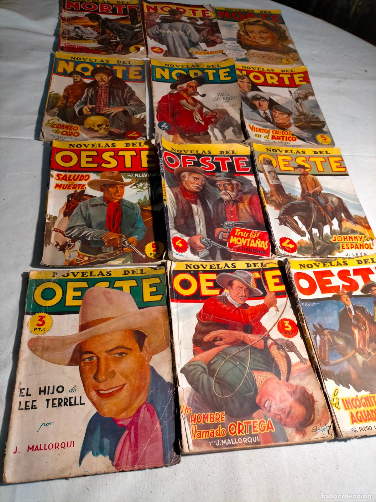 Gebrauchte B&uuml;cher: Lote 12 libros revistas novelas de vaqueros cowboys colecci&oacute;n novelas del Norte y del Oeste