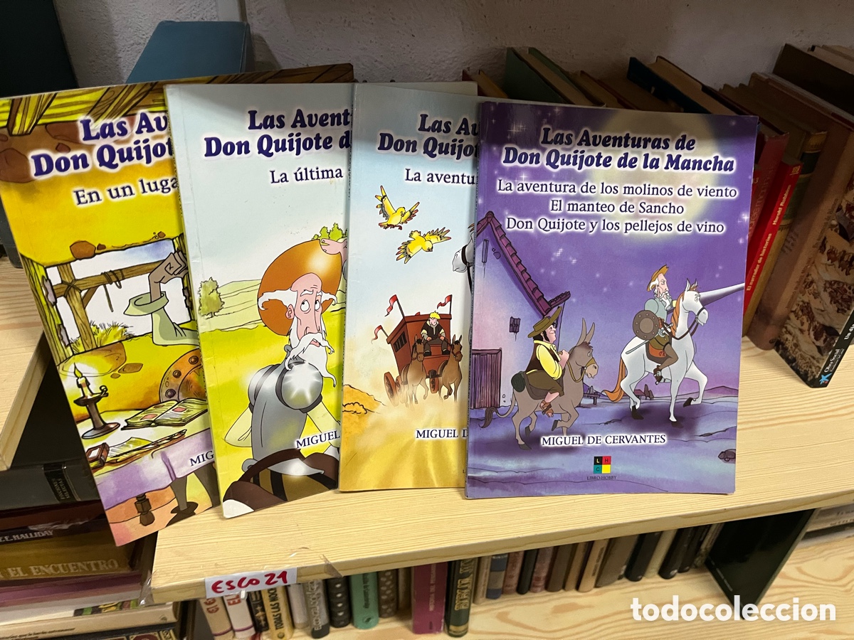 Gebrauchte B&uuml;cher: Esco21 Las Aventuras de Don Quijote de la Mancha (ilustrado para ni&ntilde;os) completo en 4 tomos