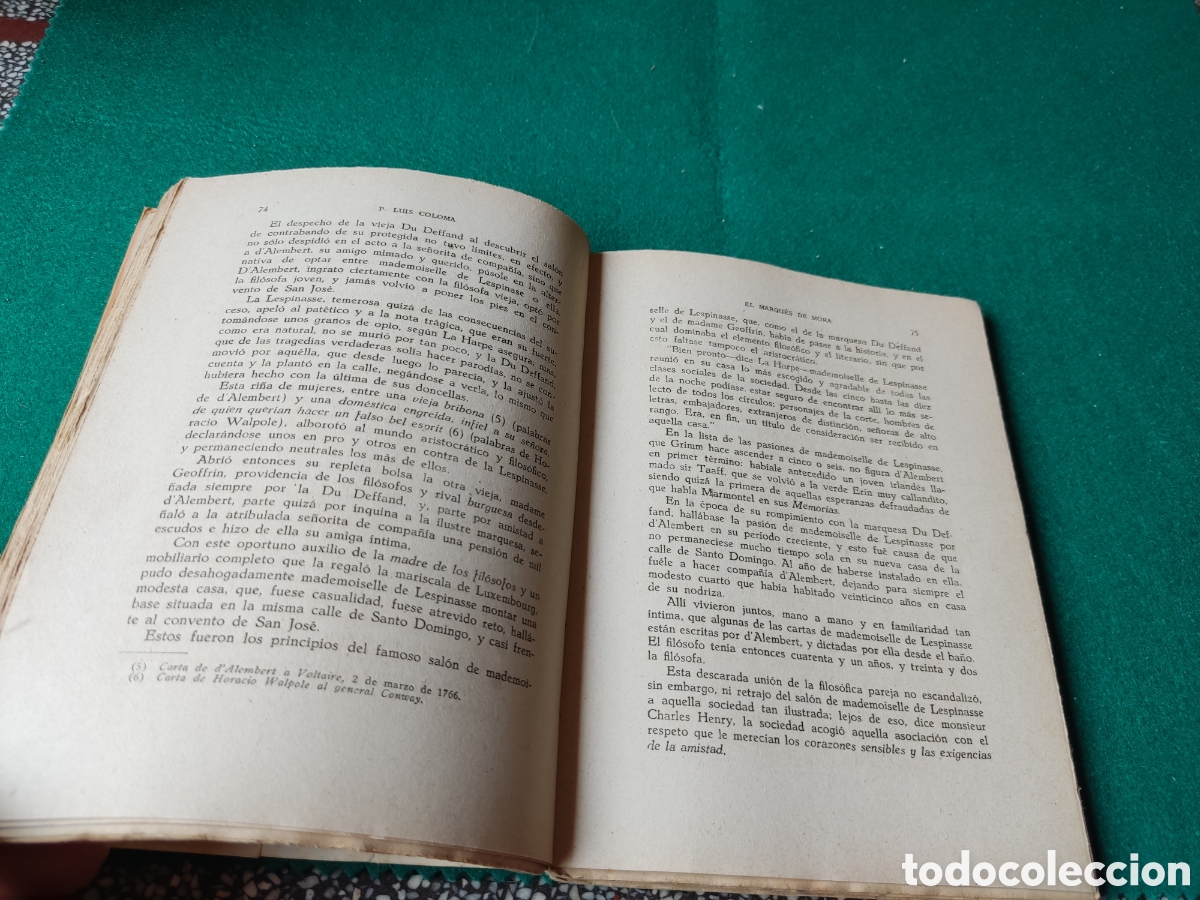 Libros de segunda mano: Libro El marqu&eacute;s de mora de Luis Coloma 1941 - Foto 4