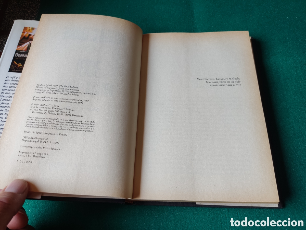 Libros de segunda mano: Libro 3001 Odisea Final de Arthur C Clarke - Foto 3