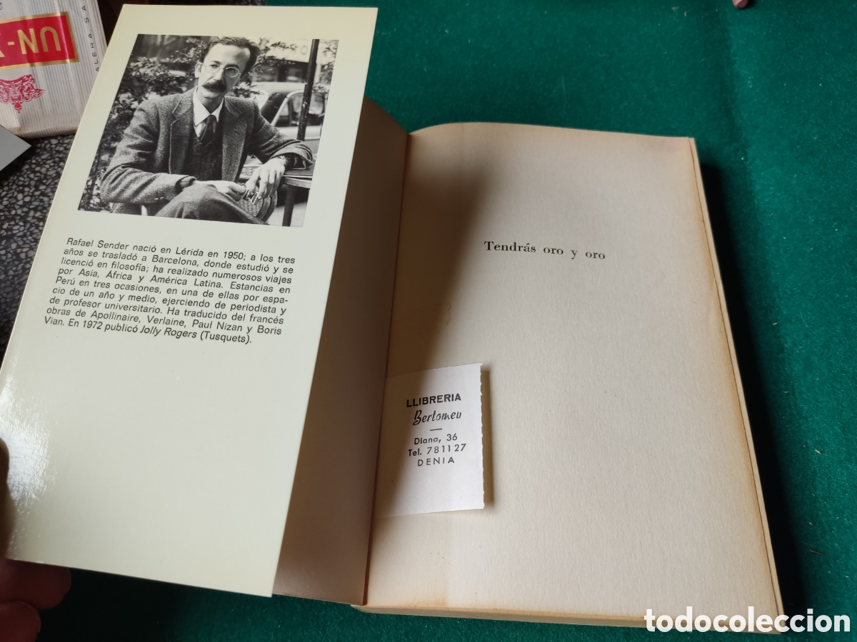 Libros de segunda mano: Libro tendr&aacute;s oro y oro de Rafael Sender 1985 - Foto 2