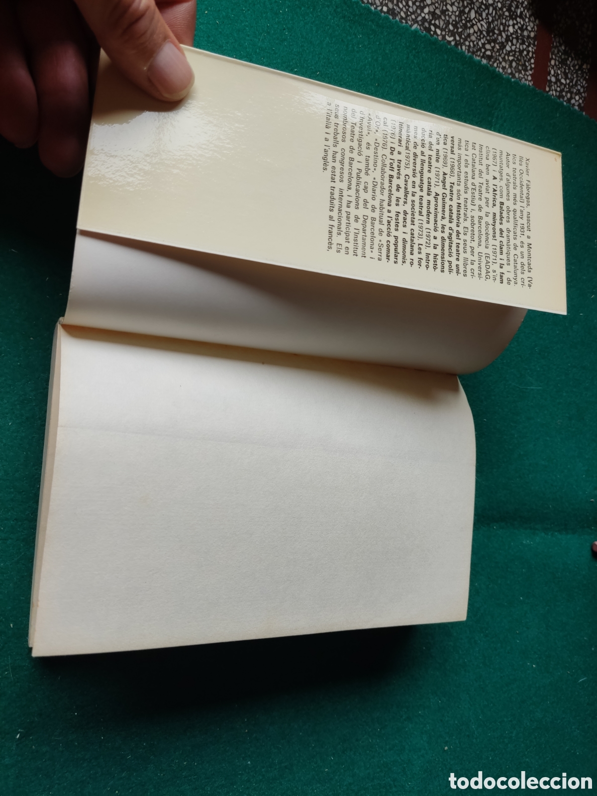Libros de segunda mano: Libro el teatre o la vida de Xavier F&aacute;bregas - Foto 2