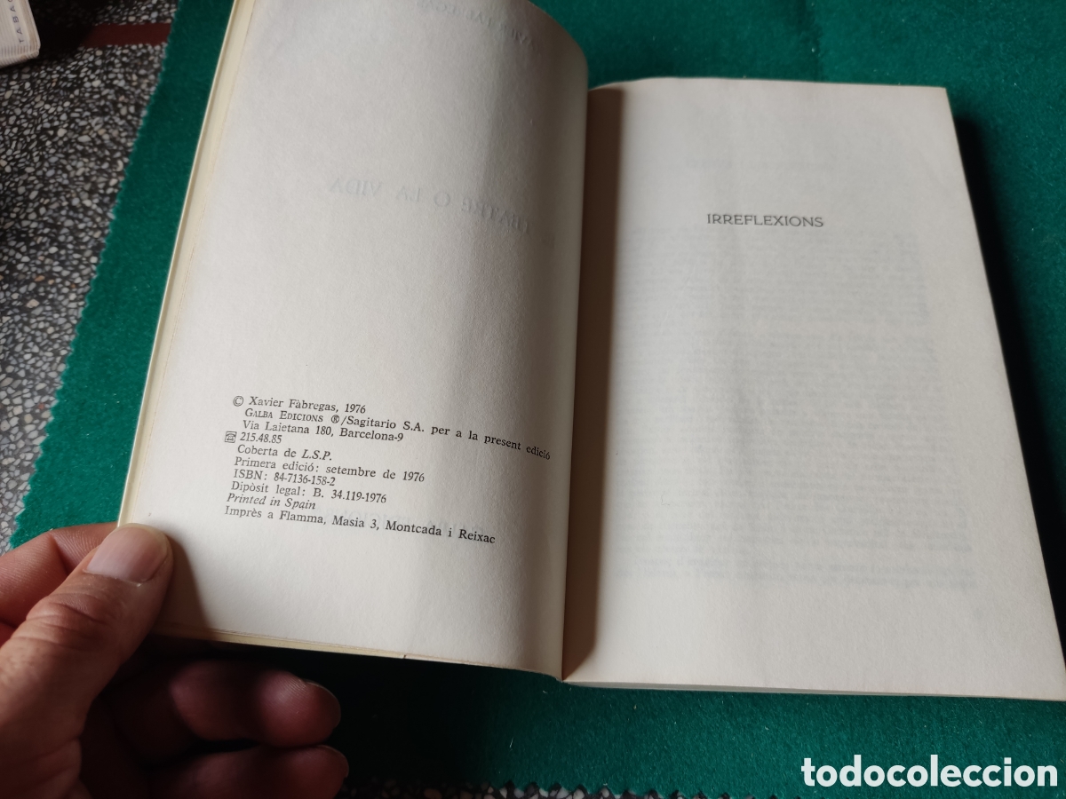 Libros de segunda mano: Libro el teatre o la vida de Xavier F&aacute;bregas - Foto 3