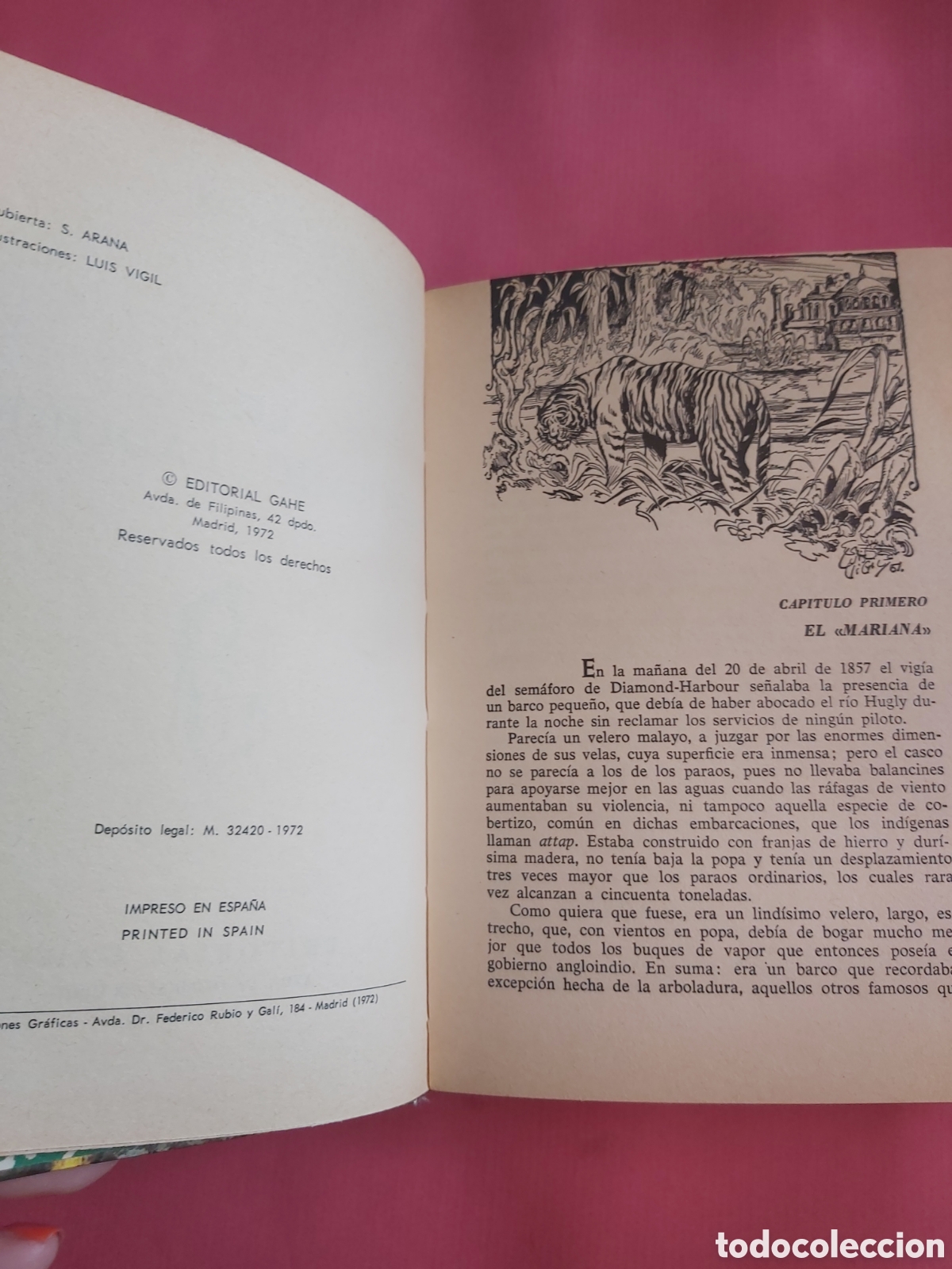 Libros de segunda mano: LOS ESTRANGULADORES # E. SALGARI # GAHE 1972 - Foto 2