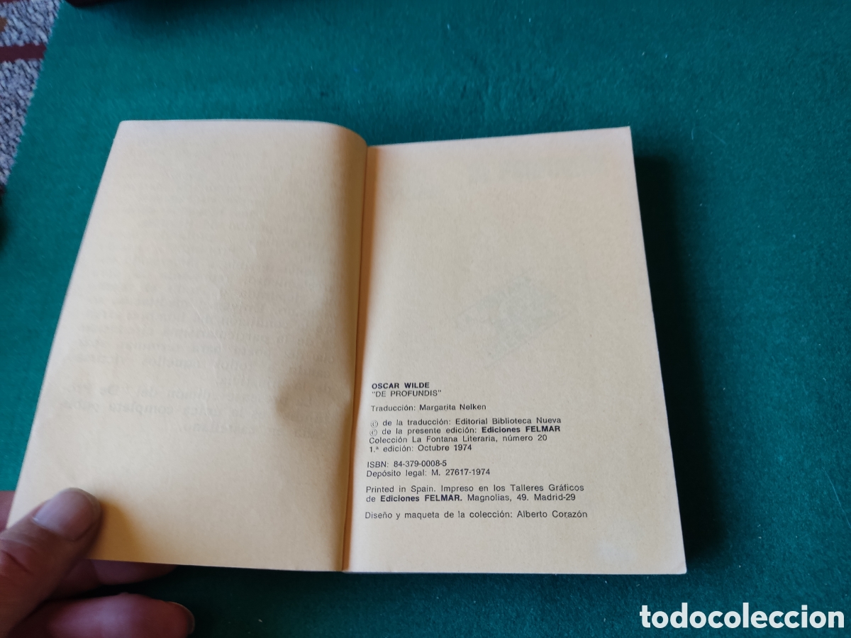 Libros de segunda mano: Libro de profundis de &Oacute;scar Wilde - Foto 3