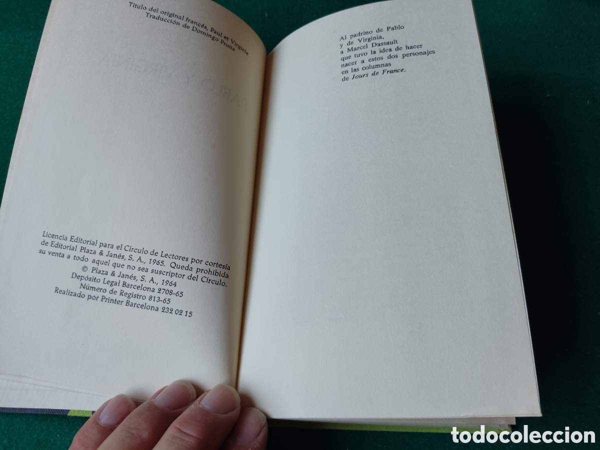 Libros de segunda mano: Libro Pablo y Virginia de Marcel Mithois - Foto 2