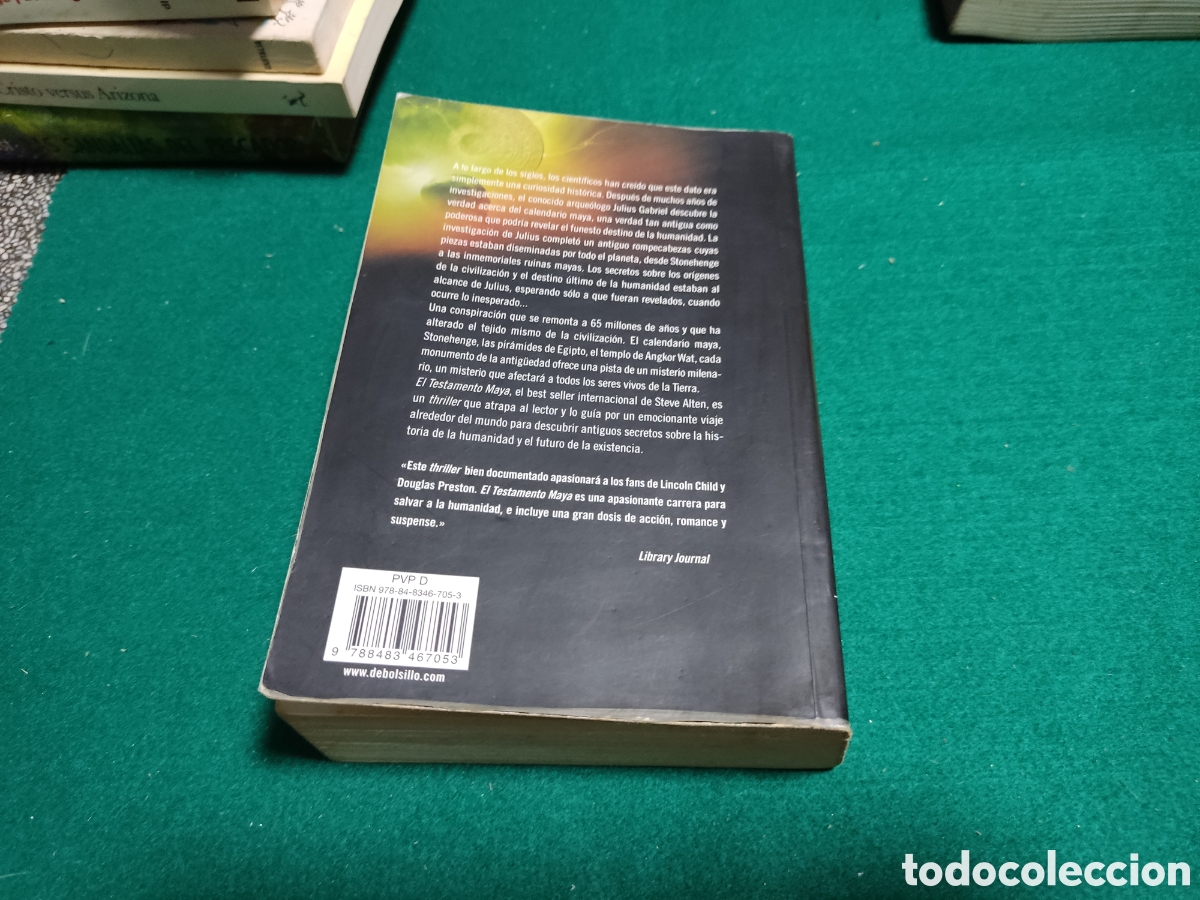Libros de segunda mano: Libro El testamento Maya de steve alten - Foto 5