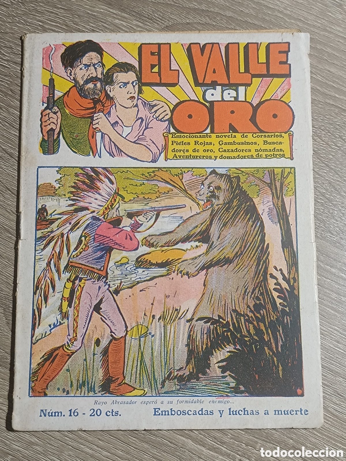 Libri di seconda mano: El Valle del Oro - Emboscadas y Luchas a Muerte - n&ordm; 16 - Editorial El Gato Negro