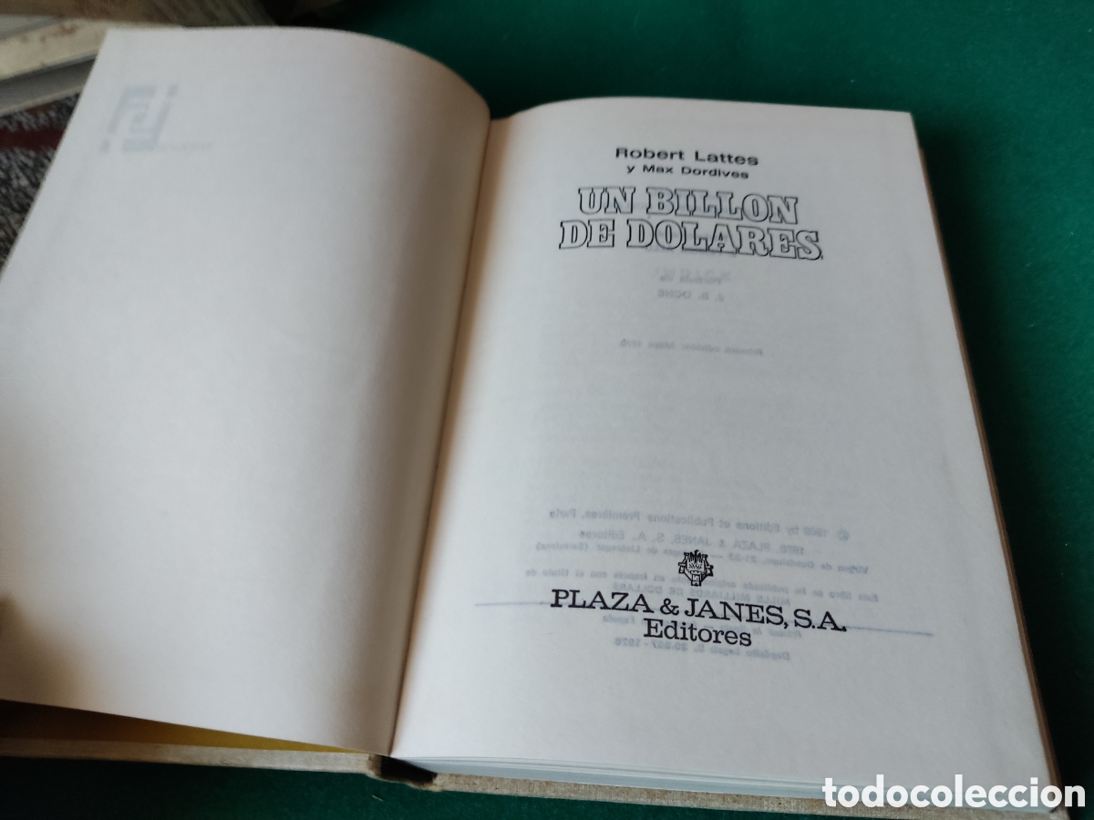 Libros de segunda mano: Libro un bill&oacute;n de d&oacute;lares de Robert Lattes - Foto 2