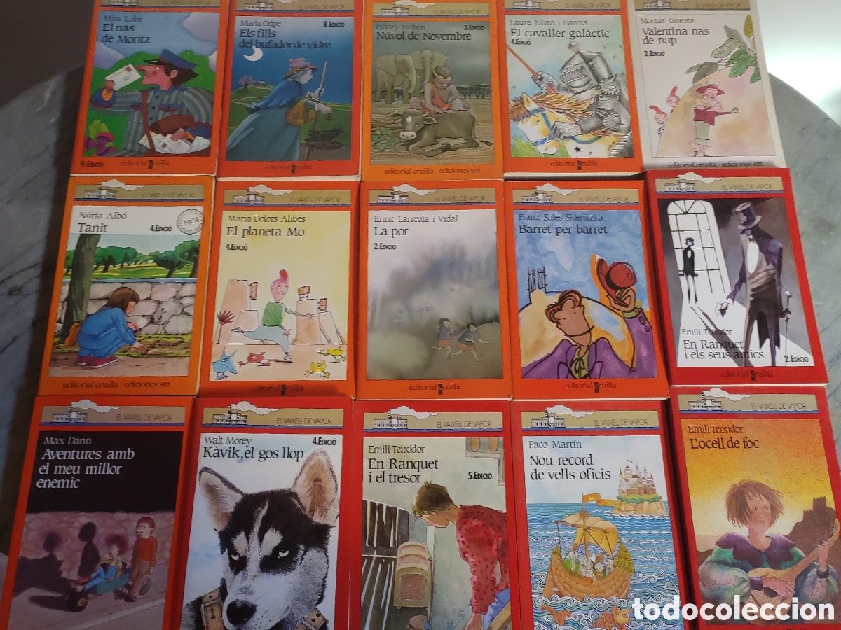 Libri di seconda mano: lot 15 llibres vaixell de vapor catal&agrave;