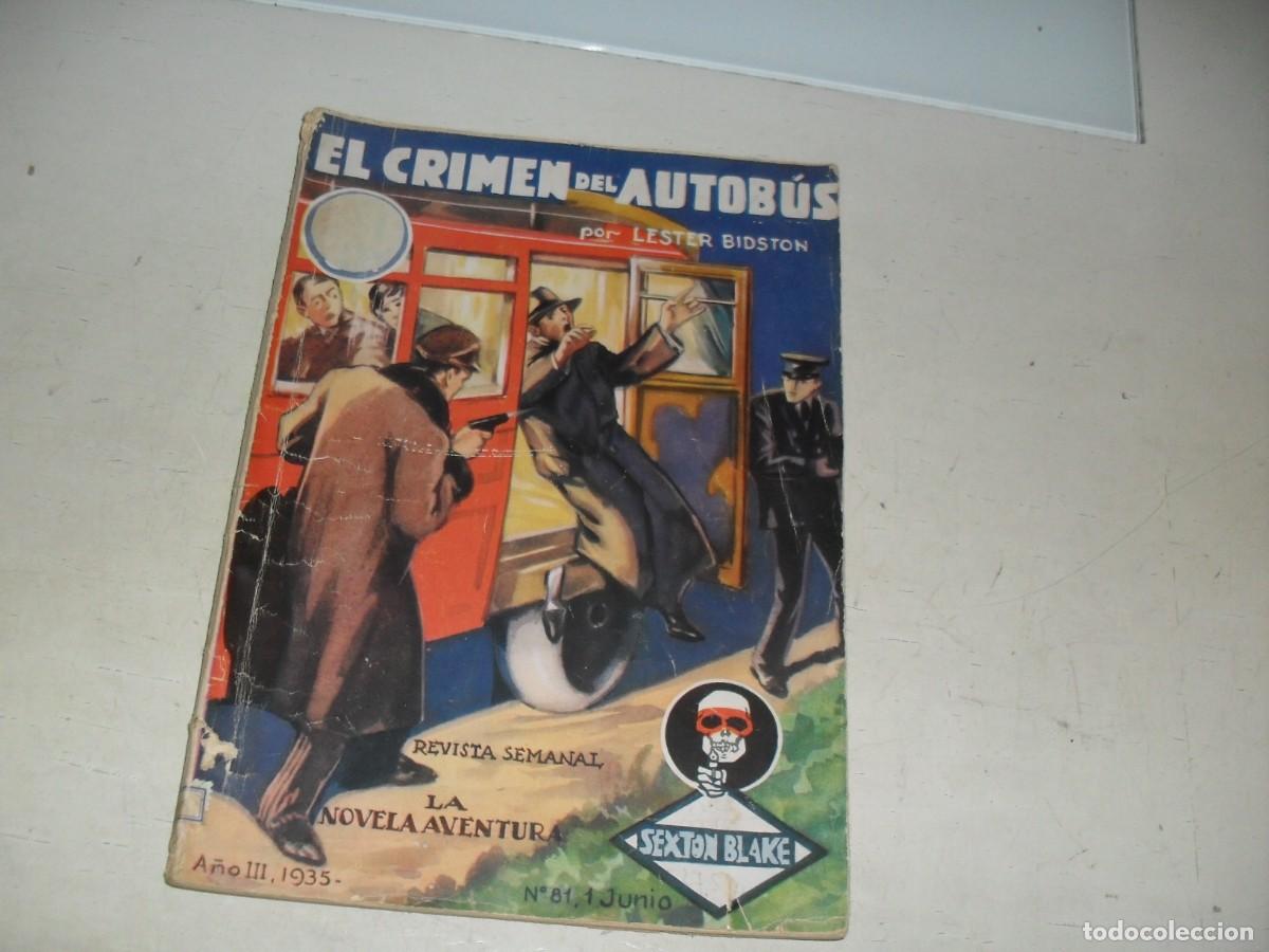 Gebrauchte B&uuml;cher: LA NOVELA AVENTURA N&ordm; 81 EL CRIMEN DEL AUTOBUS,DE LESTER BIDSTON,MOLINO,A&Ntilde;O 1935