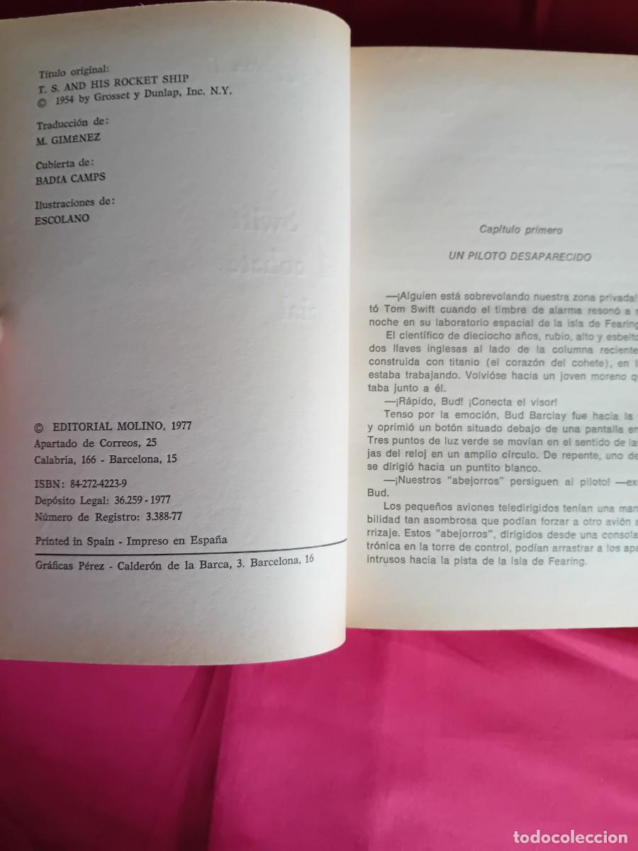 Libros de segunda mano: Tom Swift y el cohete espacial 1977 - Foto 2