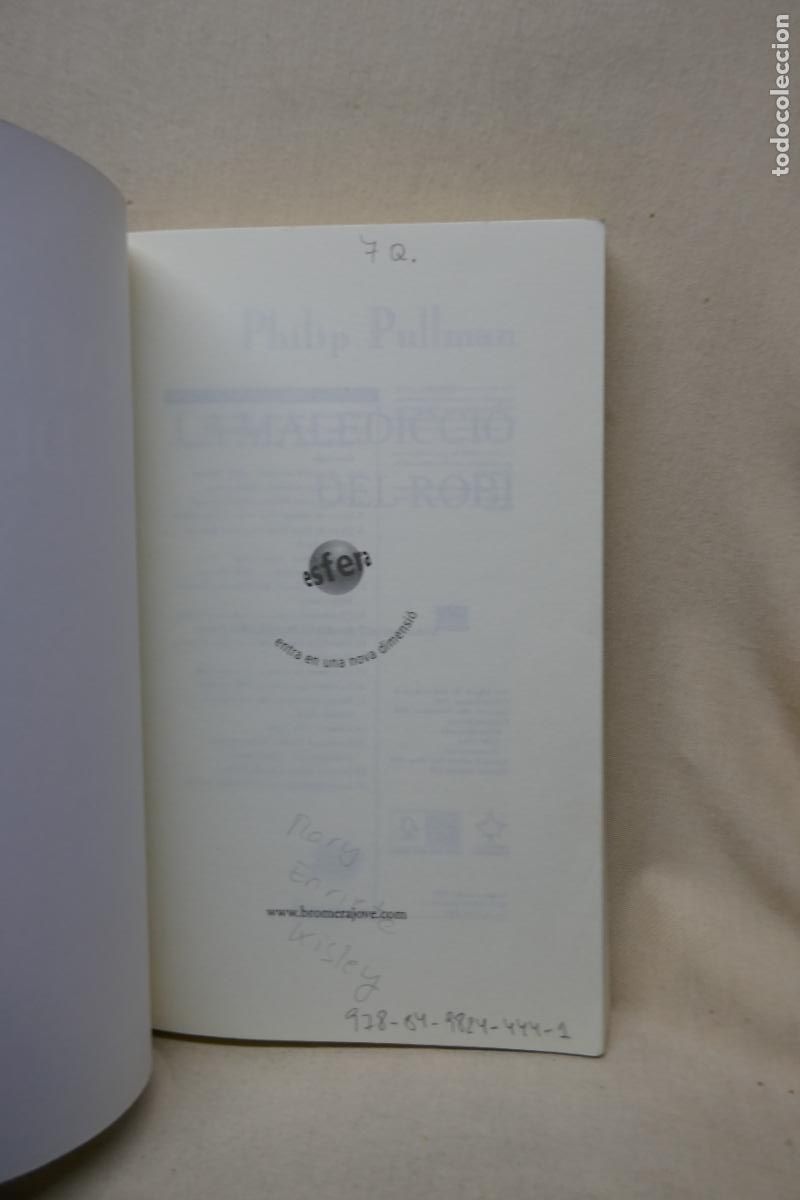 Libros de segunda mano: Philip Pullman - La Maledicci&oacute; del Rob&iacute; (EN CATALAN) - Foto 4