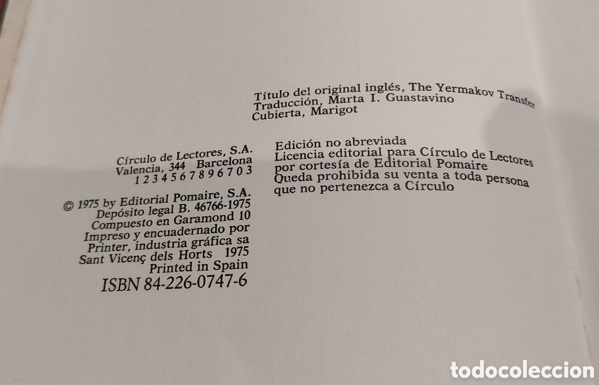 Libros de segunda mano: Novela &rdquo;Complot Yermakov&rdquo; - Foto 4
