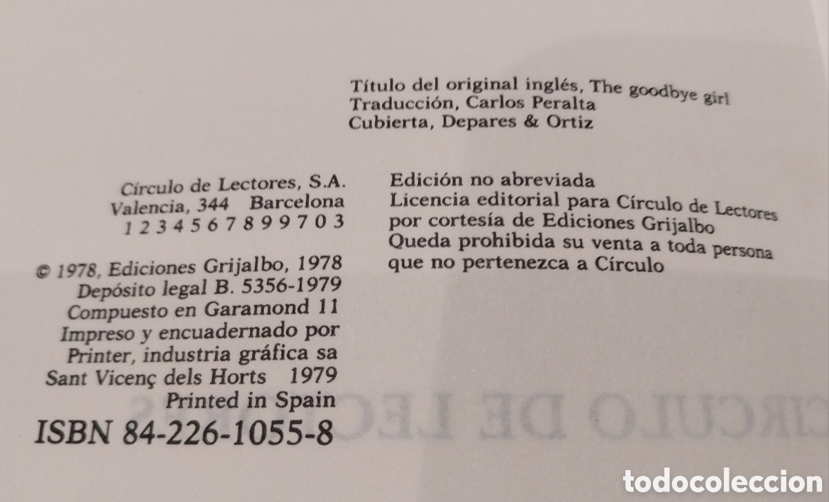 Libros de segunda mano: Novela &rdquo;La chica del adios&rdquo; - Foto 4