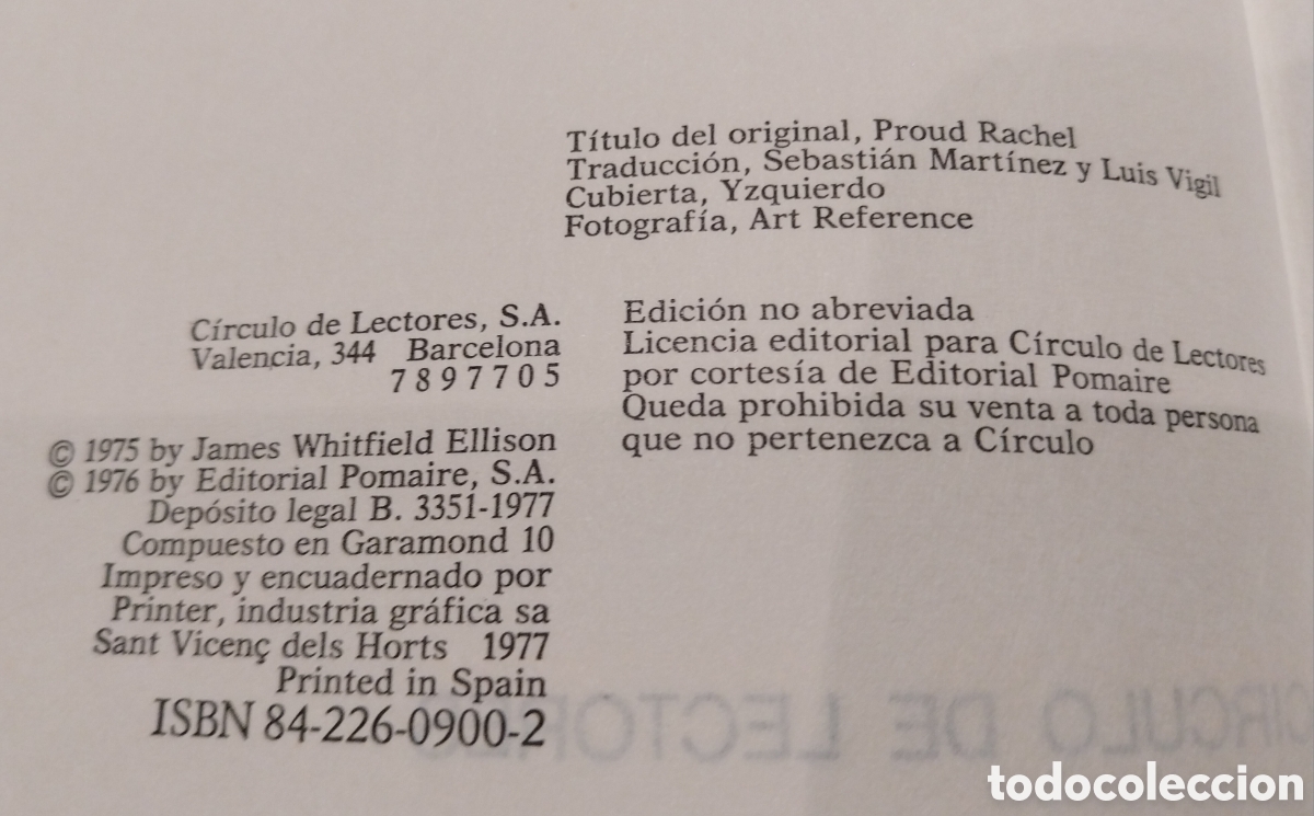 Libros de segunda mano: Novela &rdquo;Orgullosa Raquel&rdquo; - Foto 4
