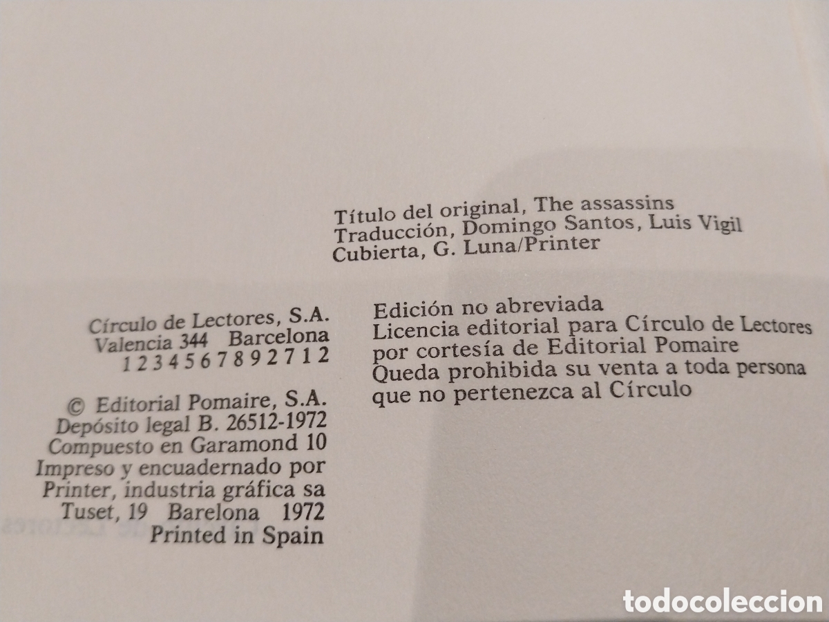 Libros de segunda mano: Novela &rdquo;Los Asesinos&rdquo; - Foto 4