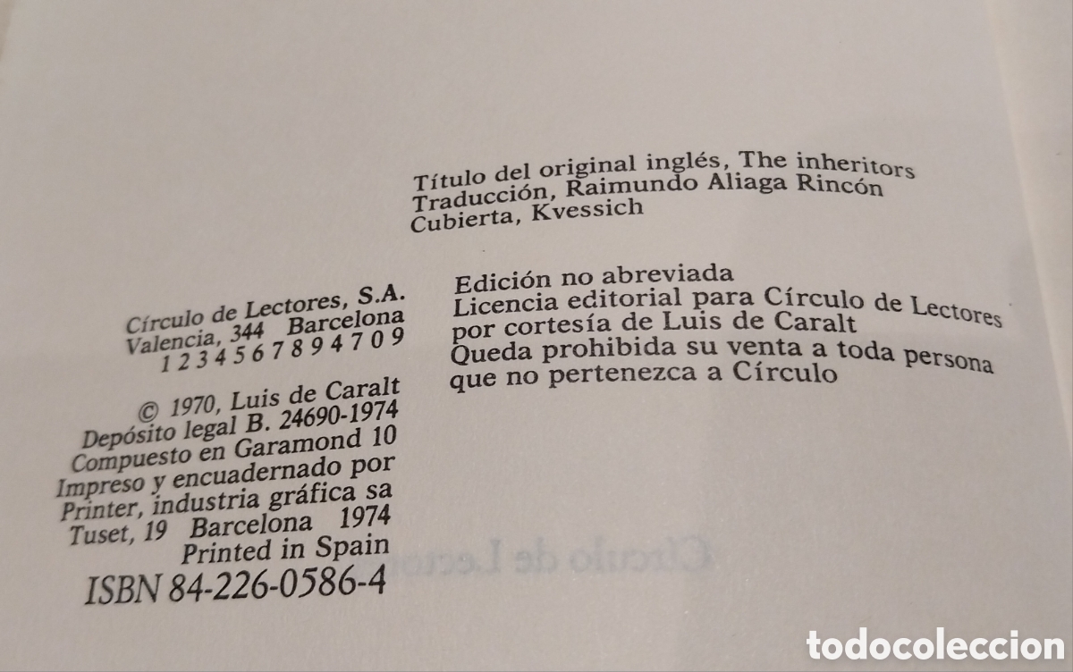 Libros de segunda mano: Novela &rdquo;Los Herederos&rdquo; - Foto 4