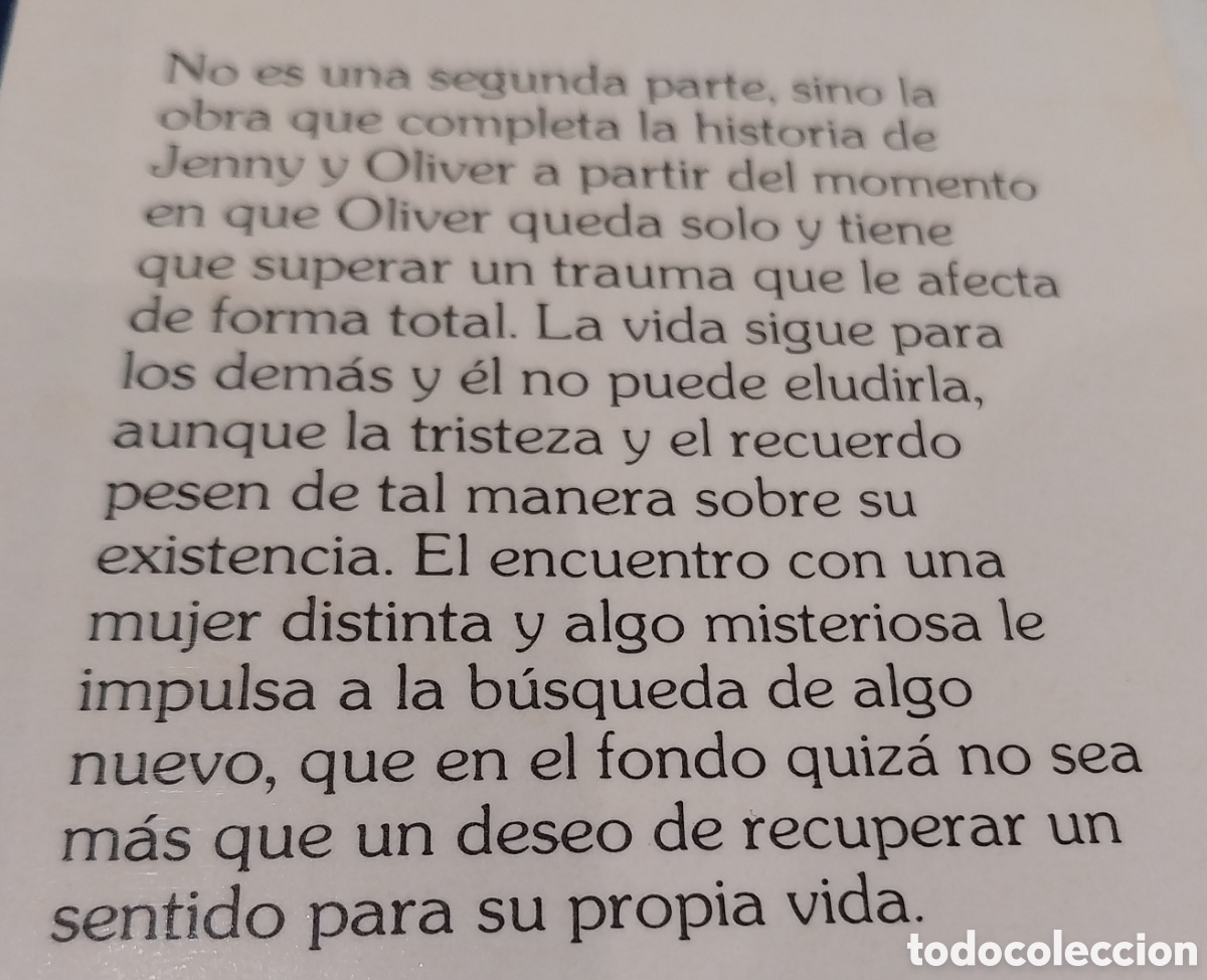 Libros de segunda mano: Novela &rdquo;Olivers Story&rdquo; - Foto 5