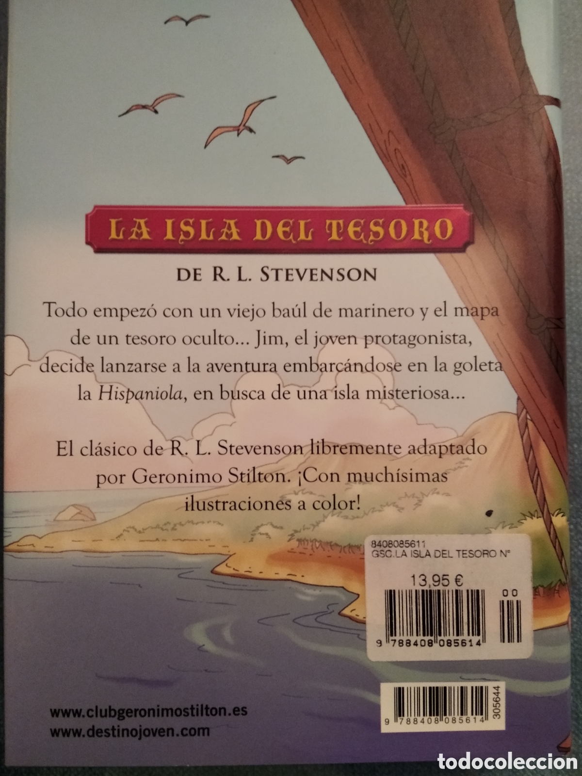 Libros de segunda mano: Ger&oacute;nimo Stilton. La isla del Tesoro. - Foto 3