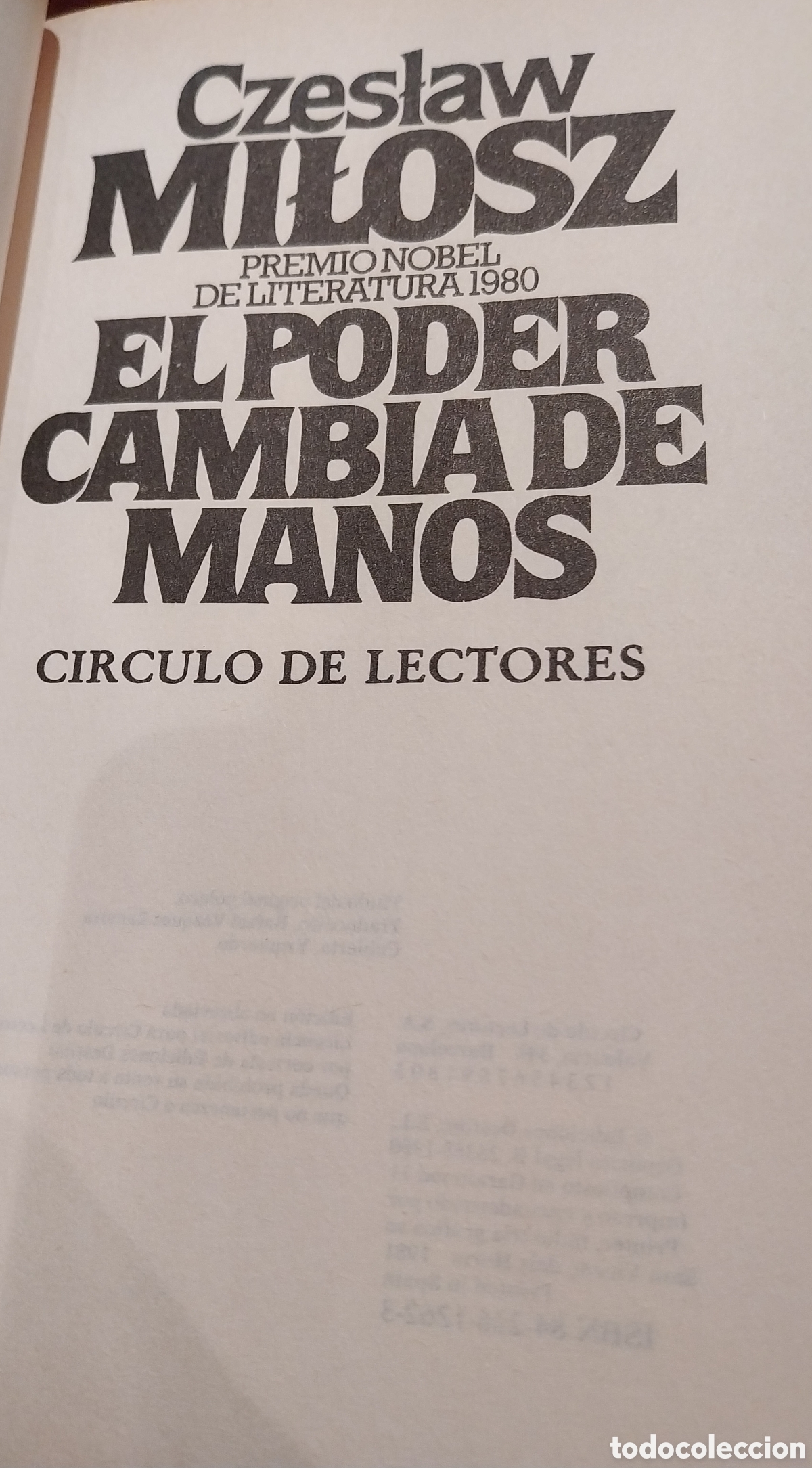 Libros de segunda mano: Novela &rdquo;El poder cambia de manos&rdquo; - Foto 3