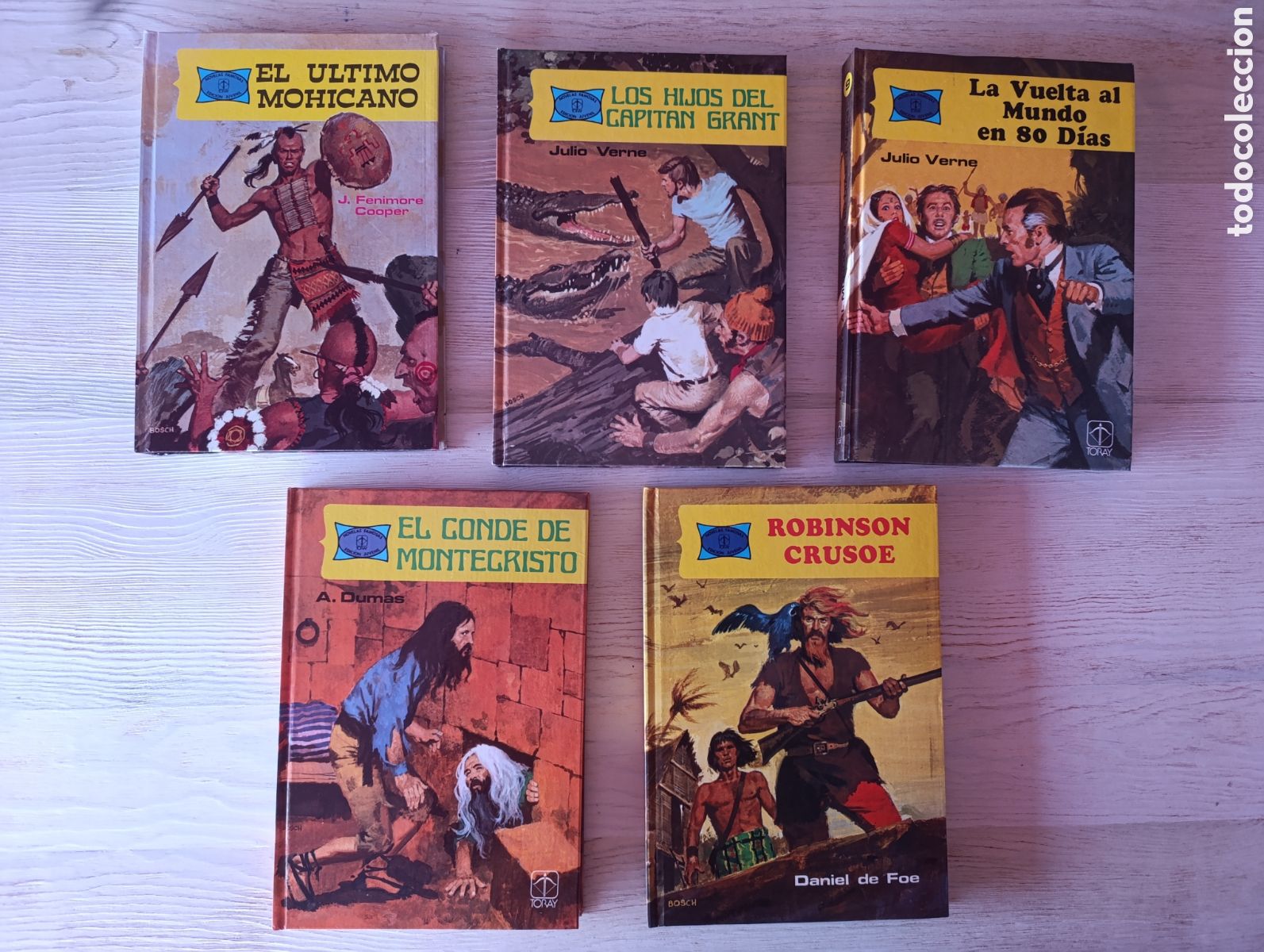 Gebrauchte B&uuml;cher: Lote 5 libros colecci&oacute;n Novelas famosas. Edici&oacute;n juvenil. En perfecto estado