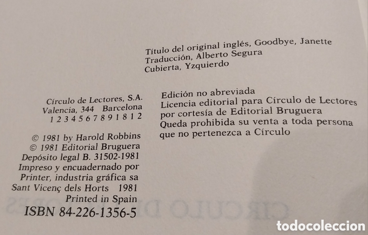 Libros de segunda mano: Novela &rdquo;Adi&oacute;s, Janette&rdquo; - Foto 6