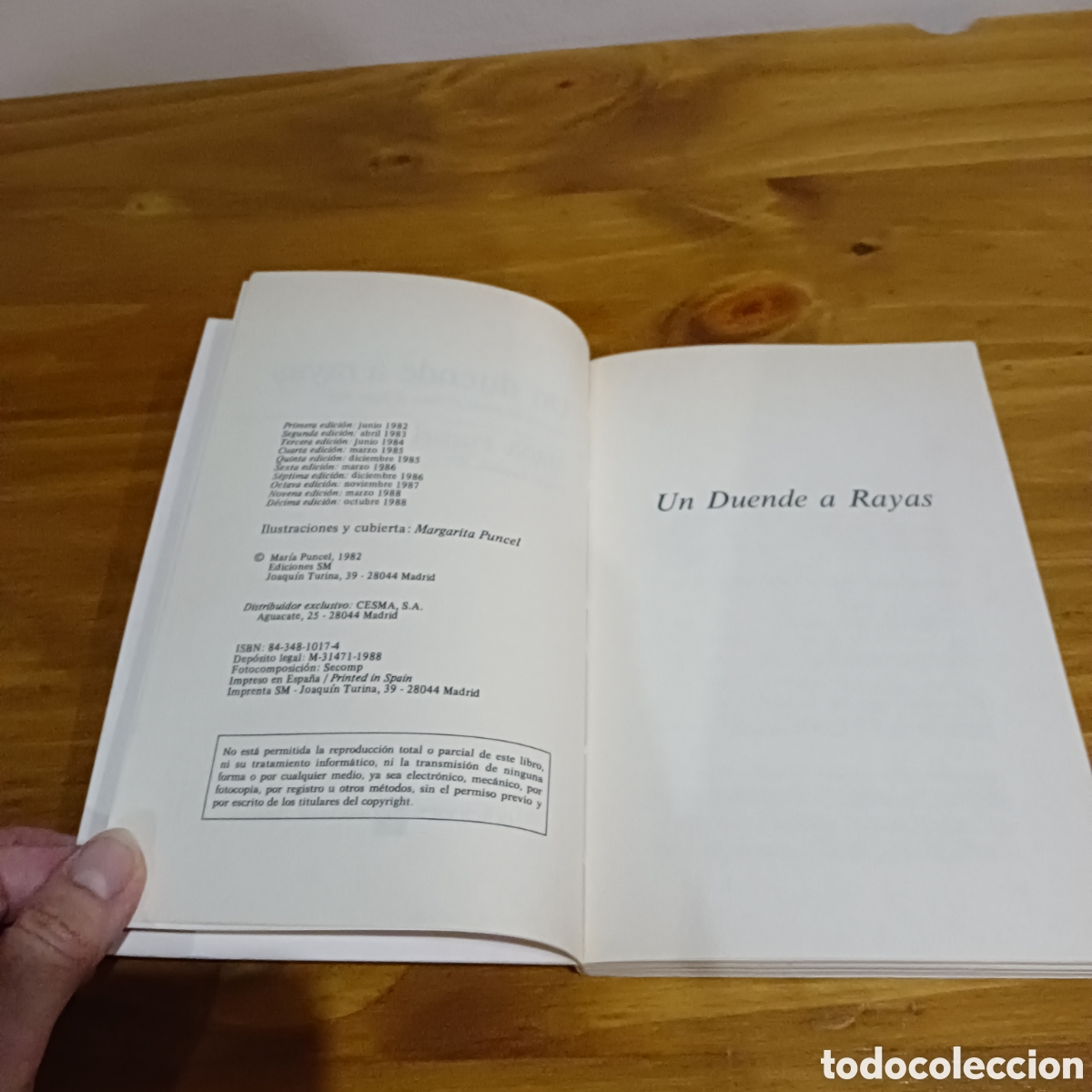Libros de segunda mano: Un duende a rayas. Mar&iacute;a puncel - Foto 2