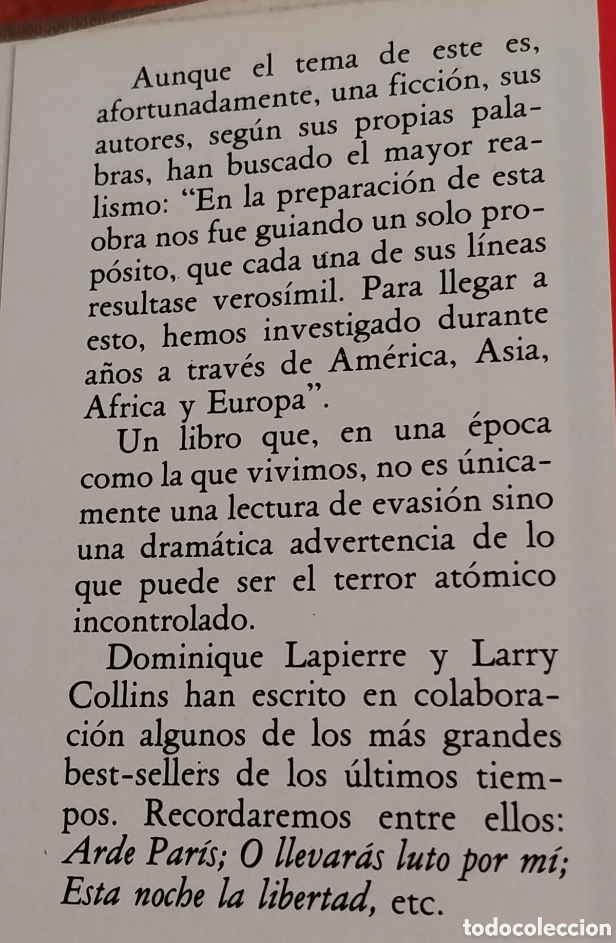 Libros de segunda mano: Novela &rdquo;El Quinto Jinete&rdquo; - Foto 4